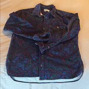 Urban Outfitters Vintage Style Multicolor Paisley Courdorouy Jacket